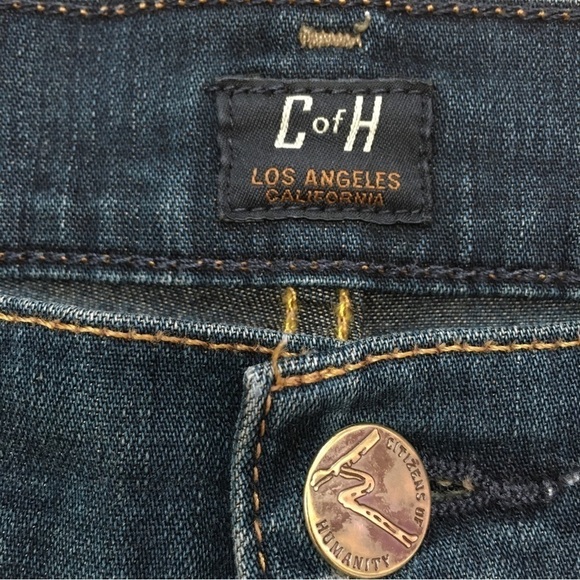 Citizens Of Humanity Dark Wash cropped straight leg jeans - Picture 6 of 16